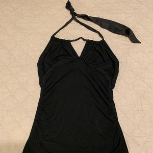 Black halter top
